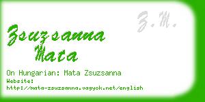 zsuzsanna mata business card